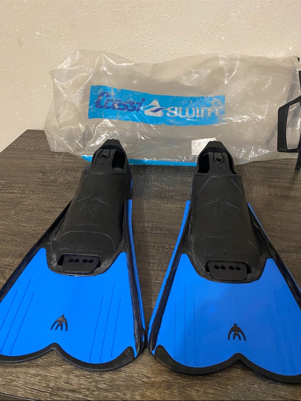 Cressi Blue/Black Short Blade Swim Fins